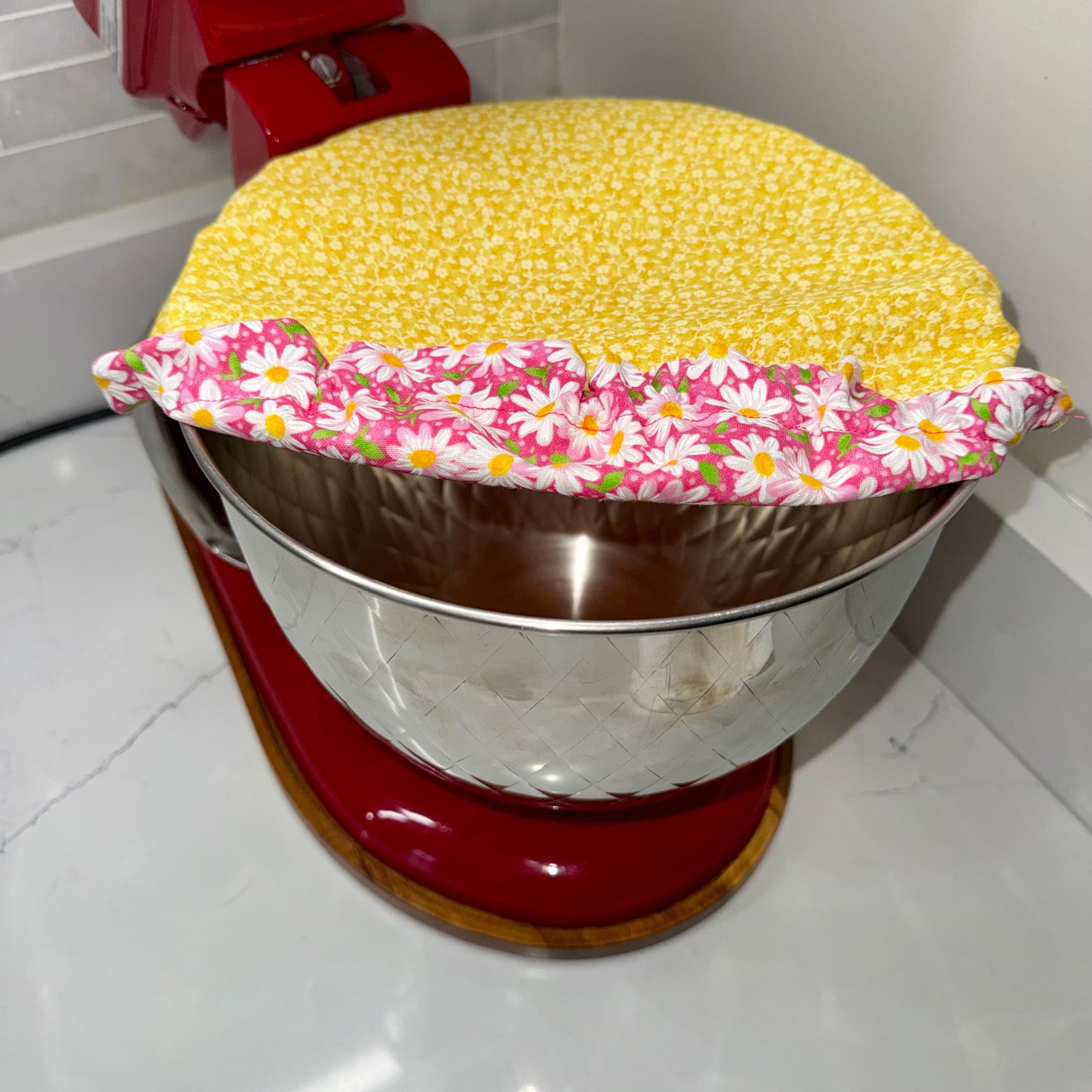 KitchenAid Bowl Cover / Reversible, Reusable for Stand Mixer / Sourdough Banneton Bread Proofing Cover / Fits 9.5 Inch Bowls