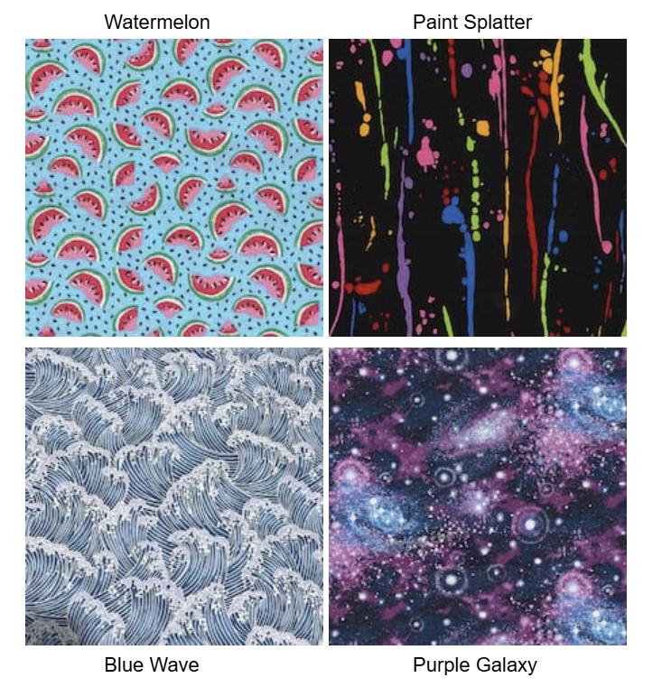 Handmade Cotton Fabric Scrunchies - Cheerful Prints, Hair Accessories