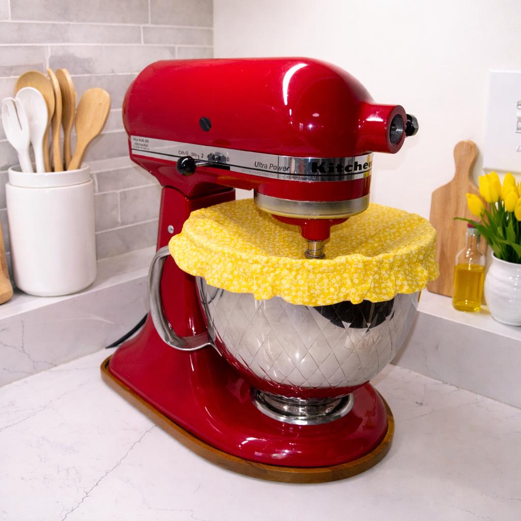 KitchenAid Bowl Cover / Reversible, Reusable for Stand Mixer / Sourdough Banneton Bread Proofing Cover / Fits 9.5 Inch Bowls
