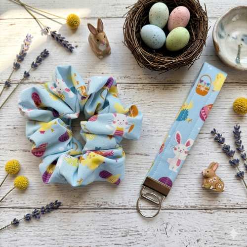 Easter Accessories - Scrunchie & Keychain