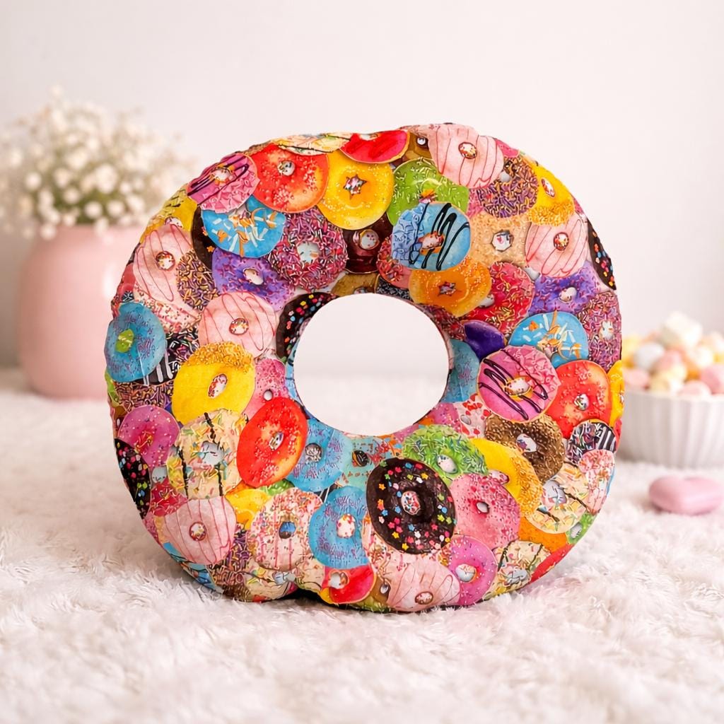 Donut Throw Pillow