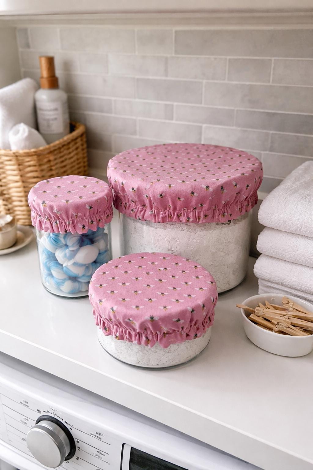 Set of Reusable & Reversible Bowl Covers, Perfect for Sourdough Bread Making